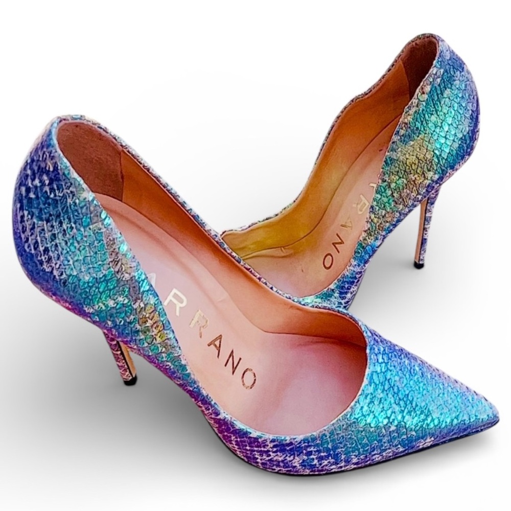 Carrano Iridescent Python Embossed Leather Women'… - image 6